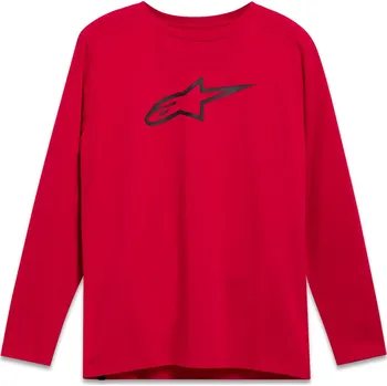 Pánské tričko ALPINESTARS triko BACKHAND CSF dlouhý rukáv červená - 2XL