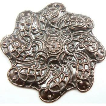 Materiál na výrobu šperku CZ Filigrán 30mm stará měď