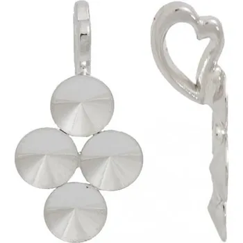 Přívěsek Crystal-ZONE Přívěsek závěs HEART Rivoli 4x6mm rhodium