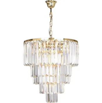 ZUMALINE Závěsné svítidlo AMEDEO 17106/6+3+1-zlatá/čirá - ZUMALINE ZUMA 003064-024498