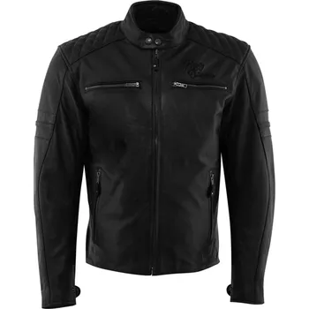 Moto bunda Kožená bunda na motorku Rusty Stitches Jack JARI černá (56-2XL)