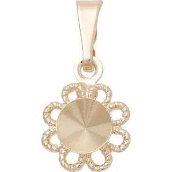 Korálek Crystal-ZONE Přívěsek květ filigrán 6mm rose gold