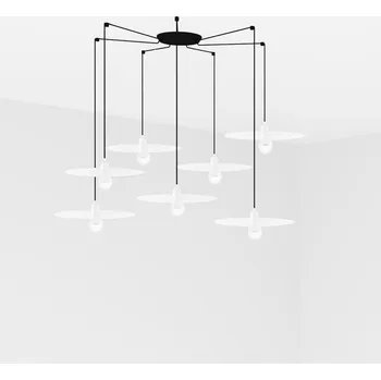 FARO PLAT závěsné svítidlo, bílá, 7L - FARO FARO 68146-7L