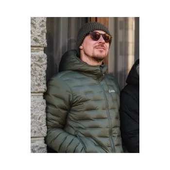 Pánská softshellová bunda Kilpi ALBERT-M tmavě zelená XL; Zelená bunda + DÁREK DLE VÝBĚRU!