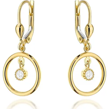 Hodinky Náušnice Bonore - Zlato 585 - Kubický Zirkon 181184