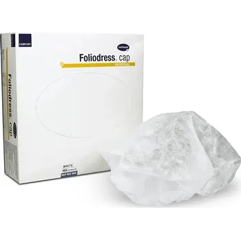 Jednorázová čepice Čepice Foliodress 100ks bílá