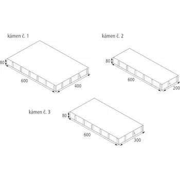 Stavební materiál BEST BOHEMA výška 80mm colormix arabica ANTICO UV