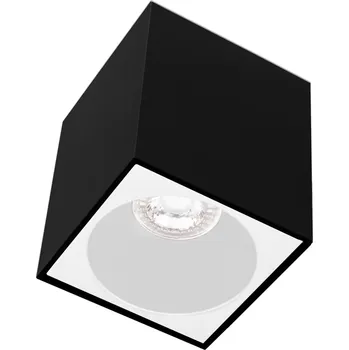 CENTURY ESSENZA přisazené svítidlo SQ GU10 černá/bílá 96mm - CENTURY CEN ESQNB96-GU10