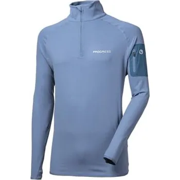 Pánská mikina LOGAN pánská mikina s krátkým zipem modrošedá XL