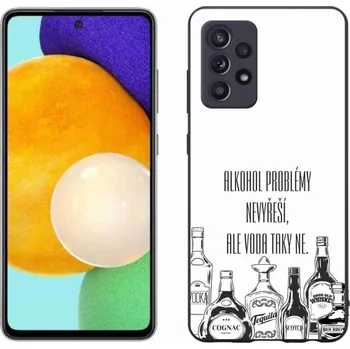Pouzdro na mobilní telefon Gelový kryt mmCase na Samsung Galaxy A52s 5G - vtipný text bílé pozadí