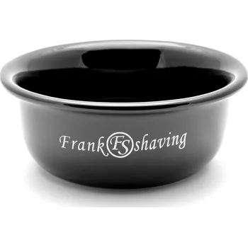 Černá porcelánová miska na holení - Frank Shaving