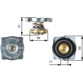 Autodíl Uzavírací víčko, chladič GATES RC130