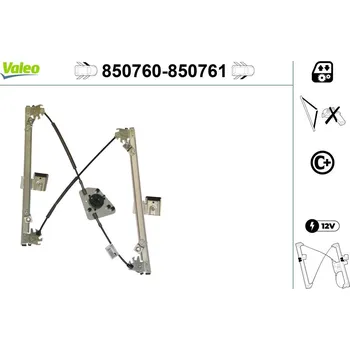 Stahovačka okna Zvedací zařízení oken VALEO 850760