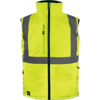 pracovní vesta Vesta reflexní zimní DeltaPlus FIDJI3 HV žlutá/námořnická modrá XL