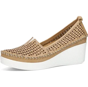 Dámské polobotky Robel dámské kožené polobotky - béžové