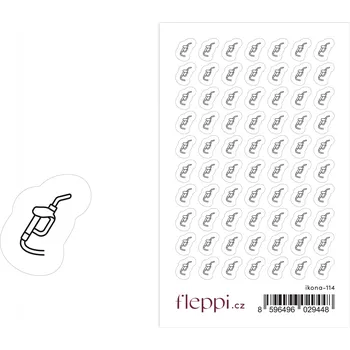 samolepka Fleppi Samolepky ikonky - Tankování