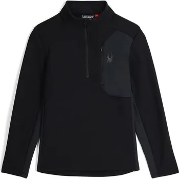 Pánský svetr Spyder BANDIT 1/2 ZIP-FLEECE-BLACK pánský horský svetr M