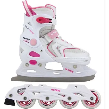 Zimní brusle Brusle 2v1 - dívčí - bílé