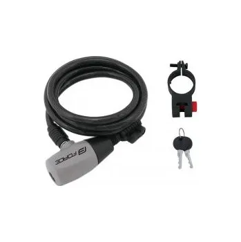 Cyklistika FORCE Ron zámek - 49126 Ø 8 x 1200 mm zámek