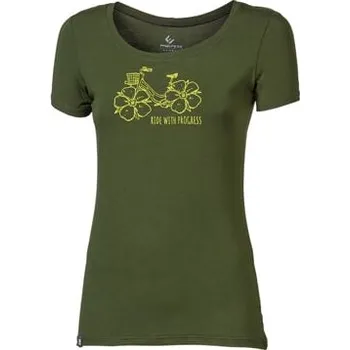 Dámské tričko LIBERTA "FLOWBIKE" dámské triko s bambusem khaki S