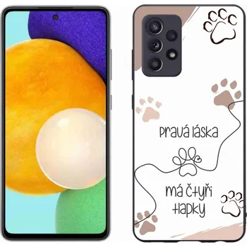Pouzdro na mobilní telefon Gelový kryt mmCase na Samsung Galaxy A52s 5G - psí motiv 1 bílé pozadí