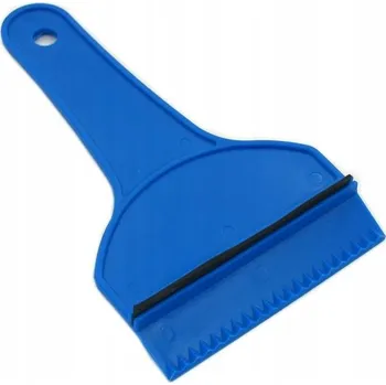 Autoškrabka Škrabka na okna automobilová s gumou, modrá plastová