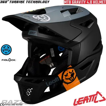 Cyklistická přilba Integrální MTB helma LEATT MTB 4.0 Gravity V25 Black 2025 S