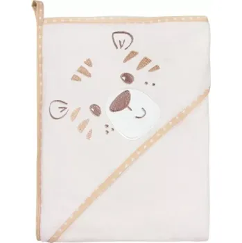 Eevi dětská osuška s kapucí Lvíček - krémová (930200)