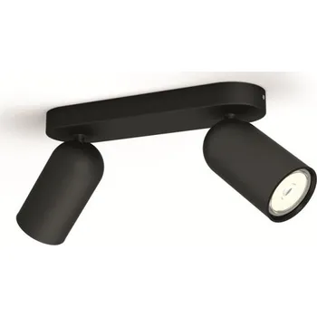 Bodové svítidlo PHILIPS SVÍTIDLA Bodové svítidlo Philips Pongee 50582/30/PN černé 2x max.10W - PHILIPS (915005531001) PH 50582/30/PN