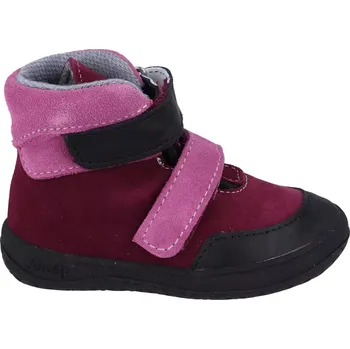 Dívčí tenisky Jonap barefoot boty Jerry vínová Slim 22