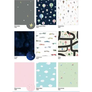 Roleta VELUX Zcela zatemňující roleta DKL PK10/P10 kolekce pro dobrou noc