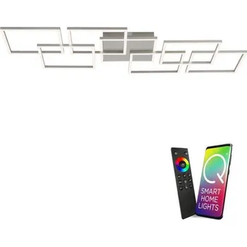 PAULNEUHAUS Paul Neuhaus, Q-INIGO, LED stropní svítidlo, ocel, Smart Home ZigBee 2700-5000K - PAUL NEUHAUS PN 6014-55