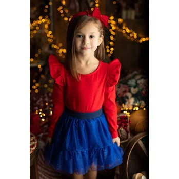 Dívčí červená blůzka Lily Grey 128 / 8 let