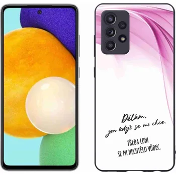 Pouzdro na mobilní telefon Gelový kryt mmCase na Samsung Galaxy A52s 5G - vtipný text 12 bílé pozadí