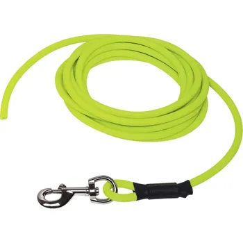 Vodítko pro psa Nobby COVER kulaté stopovací vodítko bez smyčky pvc žlutá neon M-L 10m