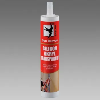 Tmel DEN BRAVEN Silikon akrylový tmel 280ml transparentní RL