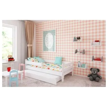 Dětská postýlka Postel Ronda 80/160 cm - bílá + šuplík