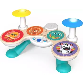 Hudební nástroj pro děti BABY EINSTEIN Hračka hudební Set bubnů Together in Tune Drums™ Connected Magic Touch™ HAPE 12m+ (12804-4)