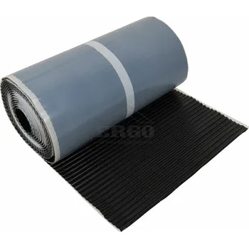 ERGO Těsnící pás kolem komínů samolepící – OLOVO-PLISOVANÉ, š.300mm - černá