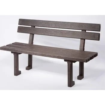 Zahradní lavice TRANSFORM TRAPLAST Plastová lavice 1,5m / 41cm, Hnědá "Eva"