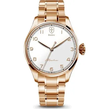 Hodinky Biatec Marine 02 N - Kovový náramek s pozlacením + 5 let záruka a dárek ZDARMA