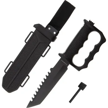 Sebeobrana MAVERIG Nůž Tanto Survival Hastaa s křesadlem a chráničem prstů