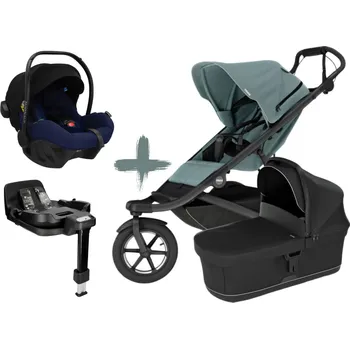 Kočárek Akční MAXI set Thule Urban Glide 3 UNI s autosedačkou PIXEL PRO Barva korbičky:: Black, Barva autosedačky:: Navy, Barva kočárku:: Mid Blue Magnetic