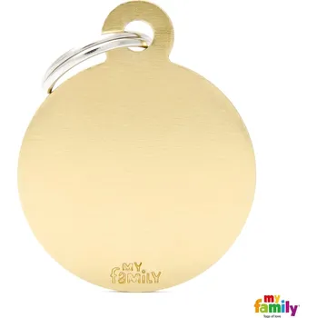 psí známka My Family Známka Basic Allu – kroužek velký zlatý