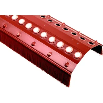 Střecha HPI Větrací pás hřebene a nároží s kartáčem šířka 220mm, kartáč 60mm černý délka 1m