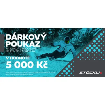 Dárková visačka STÖCKLI Dárkový poukaz v hodnotě 5000 Kč