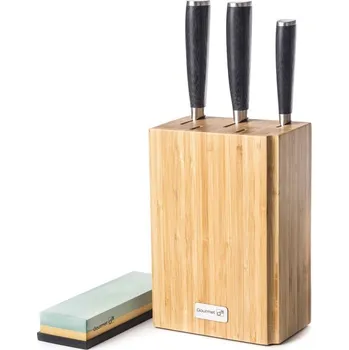 Kuchyňská váha G21 Sada nožů Damascus Premium v bambusovém bloku, Box, 3 ks + brusný kámen 6002298