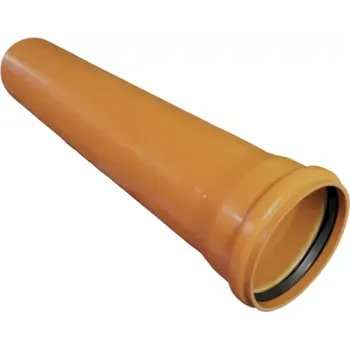 Kanalizační potrubí KG odpadní trubka SN4 200x3m (Hladké potrubí s hrdlem)