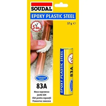 Průmyslové lepidlo SOUDAL Speciální lepidlo EPOXY PLASTIC STEEL 83A 50g