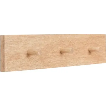 Věšák Nástěnný věšák z dubového dřeva v přírodní barvě Folk – Hübsch ID_1660164